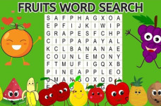 Word Search Fruits